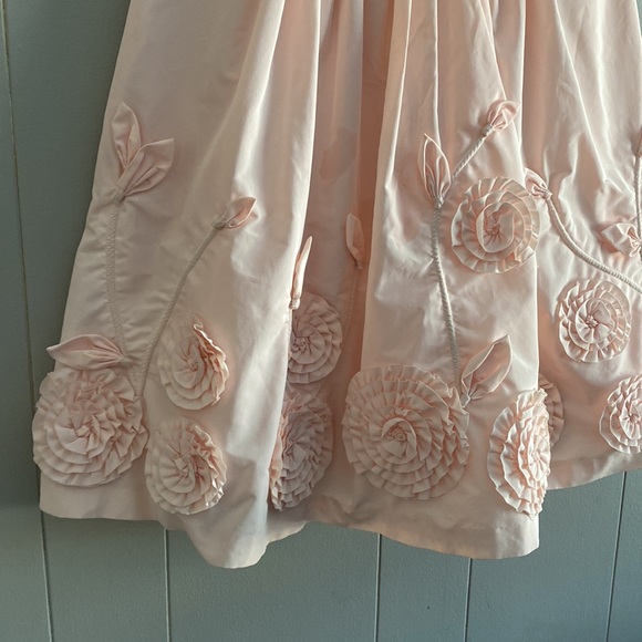 BCBG Max Azria Rosette Cocktail Dress in Blush size 12 - Picture 5 of 13